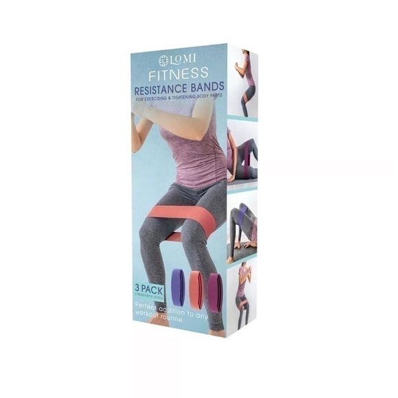 LOMI Resistance Band Set, 3 Pieces Hip Booty for Gym Home Workout (Set of 3) - Picture 5 of 14